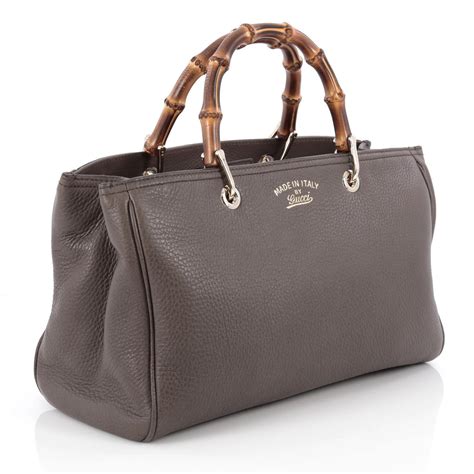 shooper bamboo gucci usato|gucci bamboo medium shopper.